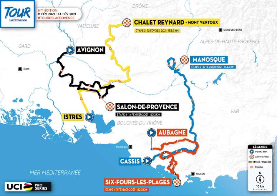 Tour de La Provence 2021 - Recorrido