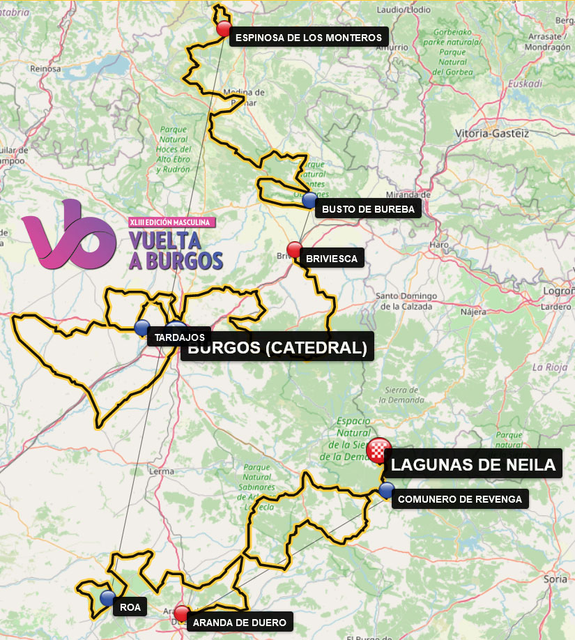 Recorrido de la Vuelta a Burgos 2021