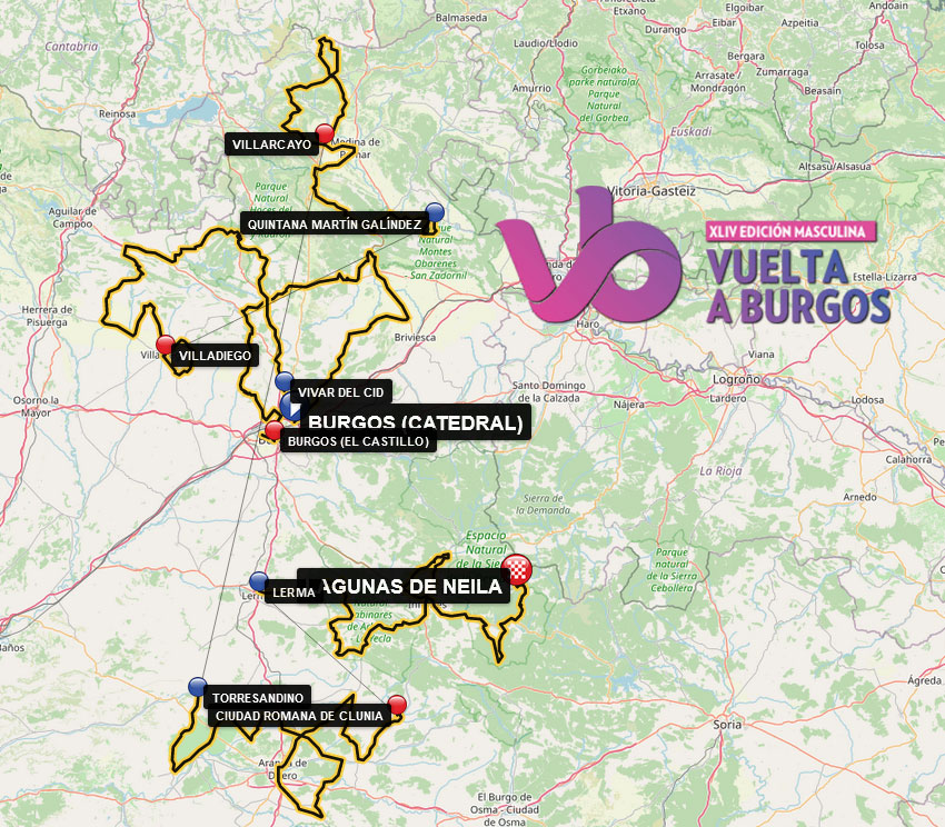 Vuelta a Burgos 2022 - Recorrido