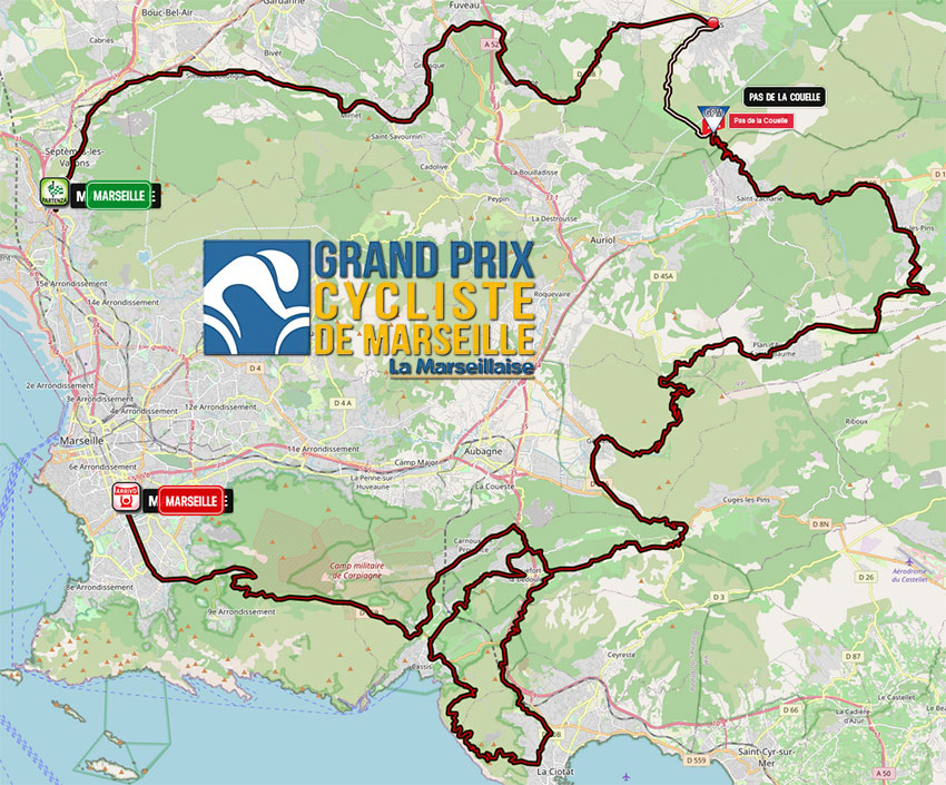 GP Cycliste de Marseille La Marseillaise 2023 - Recorrido